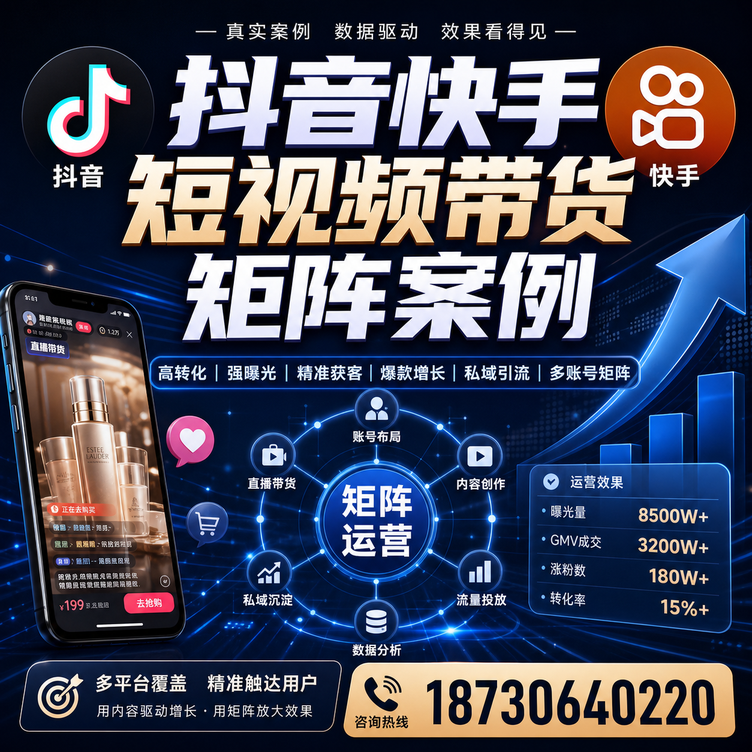 屯昌短视频带货团队多平台矩阵自动分发案例
